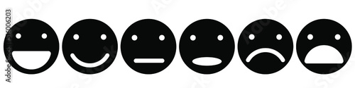 emoticons from happy to sad