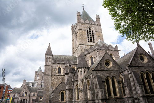 Christ Church Cathedral in the center of Dublin, Ireland.