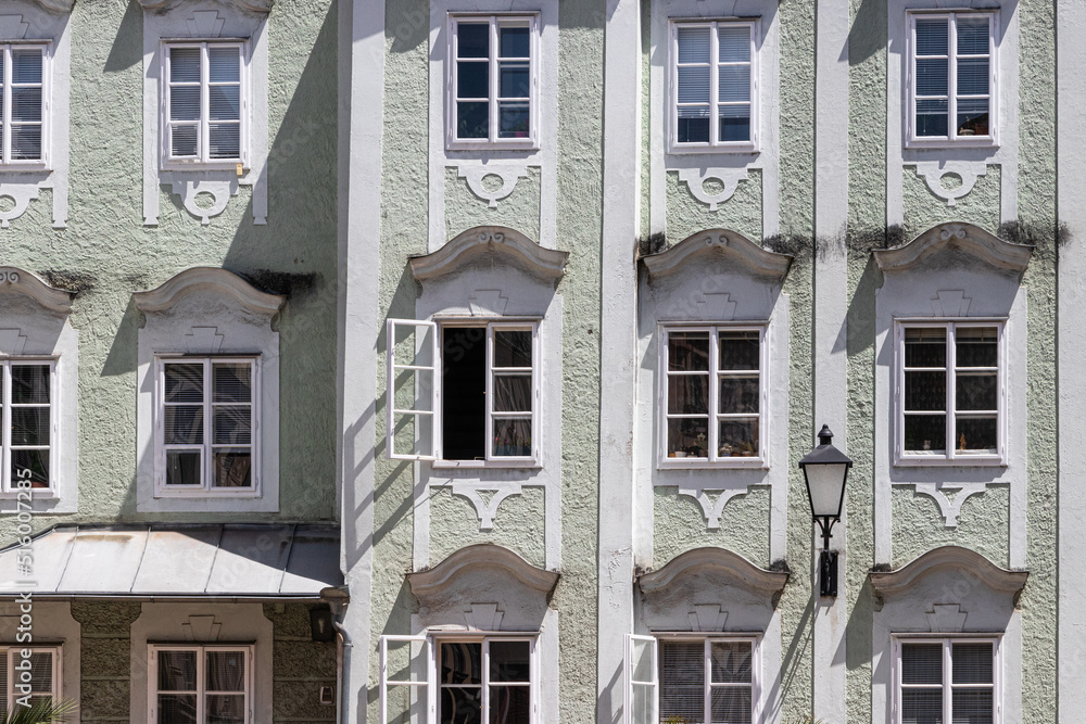 Fototapeta premium house facade in the streets of Linz in Austria