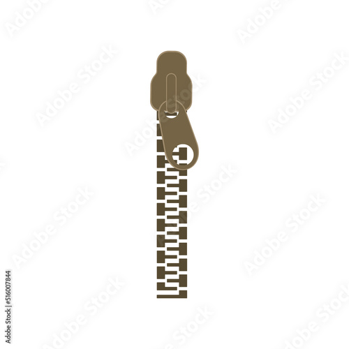 Metal zipper pull icon