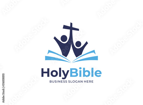 Illustration vector graphic of holy bible logo designs concept. Perfect for community, education, bible, catholic
