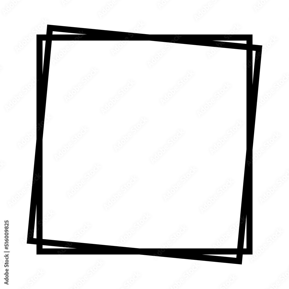 Square frame with offset Square frame with offset