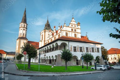 Beautiful historic town Levoca. Slovakia, Europe. Trip and travel.