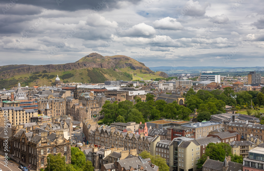 Ausblick über Edinburgh, Schottland