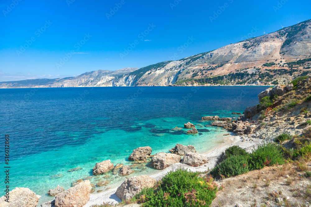 Coast of Kefalonia island, Greece Coast of Kefalonia island, Greece