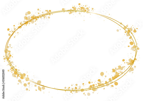 光を散りばめたラグジュアリーなメタリックフレーム　ゴールド