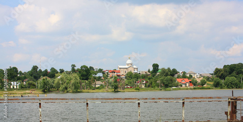 Panorama in sunny day in Zbarazh, Ukraine  photo