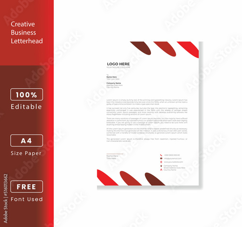 Corporate & Stationary  Letterhead Design
