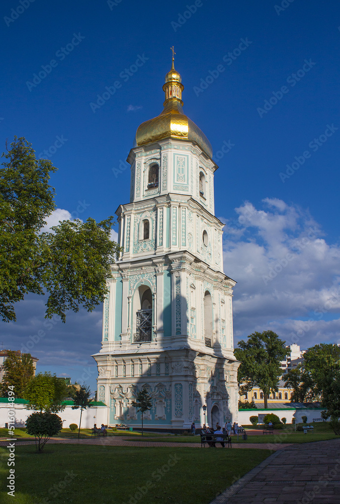 Belfry of St. Sophia Cathedral in Kyiv, Ukraine