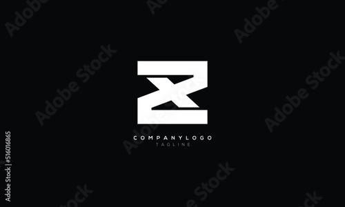 ZX XZ Abstract initial monogram letter alphabet logo design photo