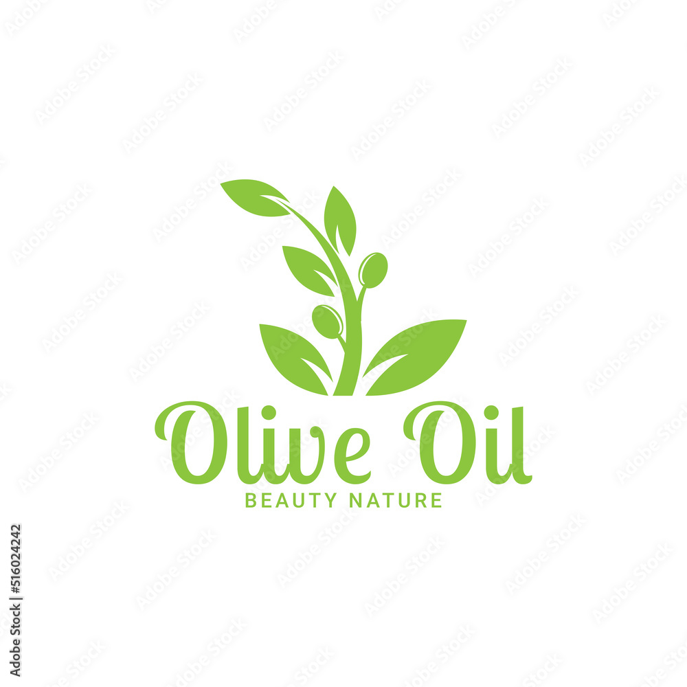 Olive oil logo icon design vector template.