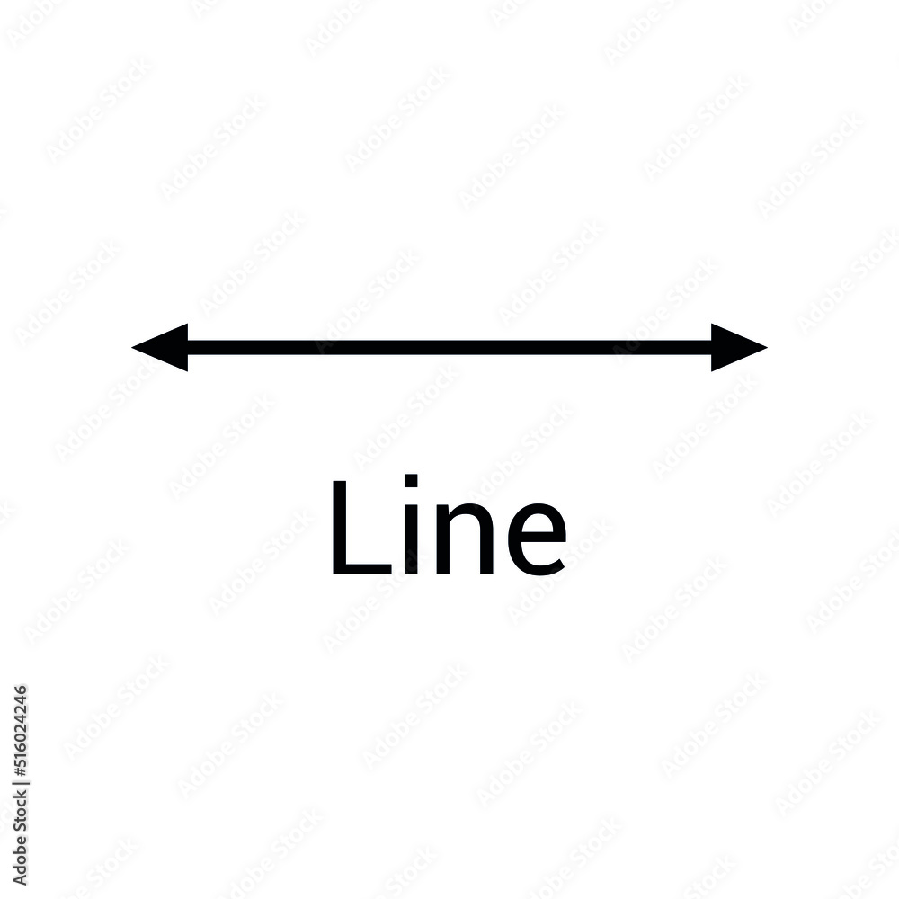 line symbol in math vector line symbol in math vector