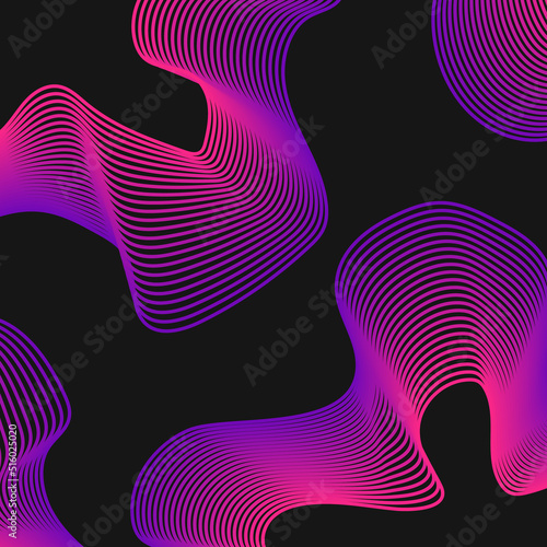 Colored abstract background with purple wavy lines.
