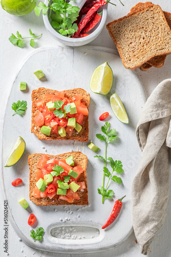 Crunchy and delicious toast...
