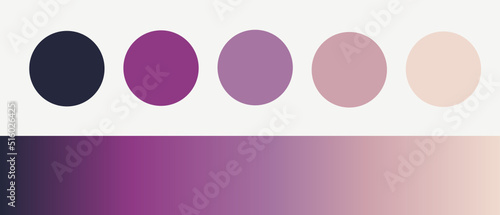 Muted Tones forecast Color palette with gradient for fashion/ web designing/ graphic/etc.	