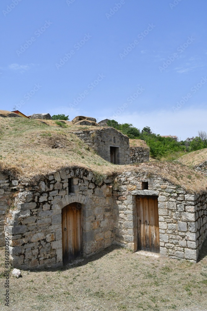 Ancient rural buildings for the production of wine, called 