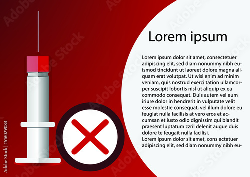 Insulin Bottle and Syringe for Injection. Control your Diabetes concept. vector Illustration isolated on white Background.