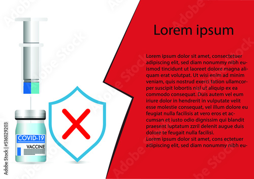 Insulin Bottle and Syringe for Injection. Control your Diabetes concept. vector Illustration isolated on white Background.