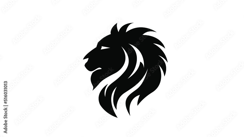 Lion head logo vector illustration Lion head logo vector illustration