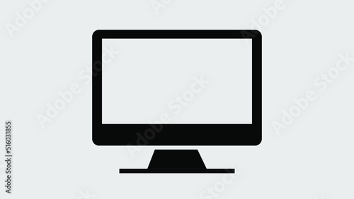 Simple screen computer icon vector illustration