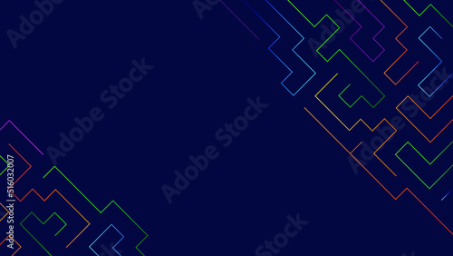Modern geometric lines vector background