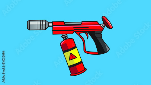 Flame thrower icon vector illustration