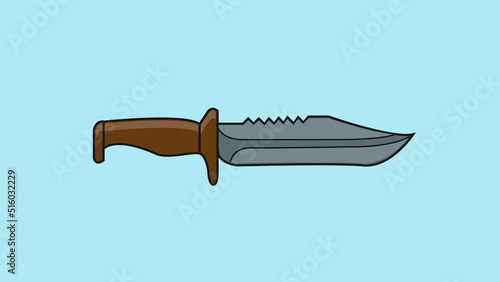 Army knife weapon vector illustration