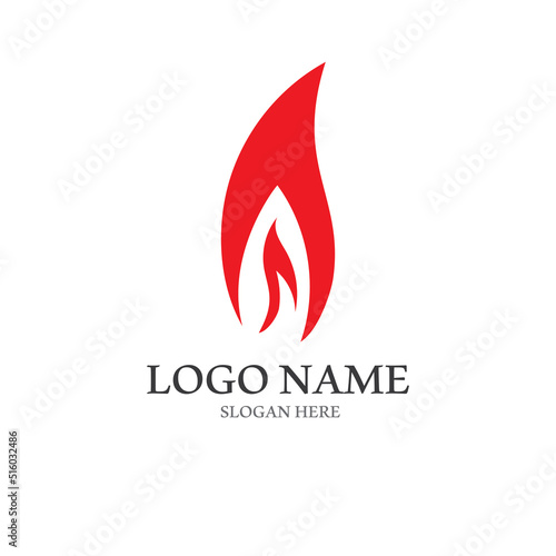 blazing fire  embers  fireball logo and symbol vector image. with template illustration editing.