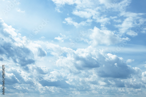 Fototapeta Naklejka Na Ścianę i Meble -  cloudy sky summer,abstract background,warm weather