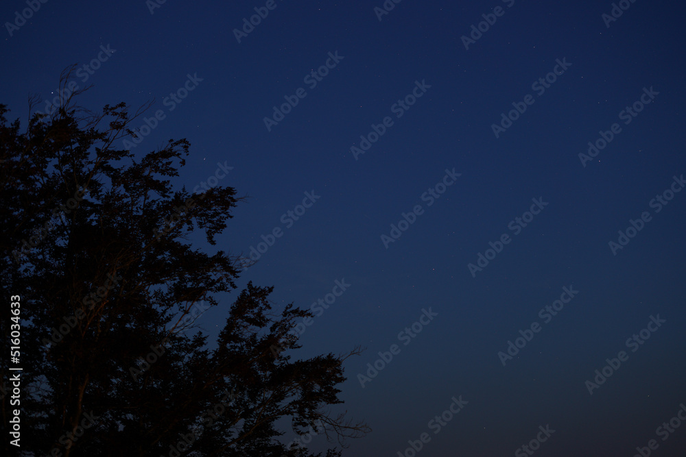 night sky with stars and moon night sky with stars and moon