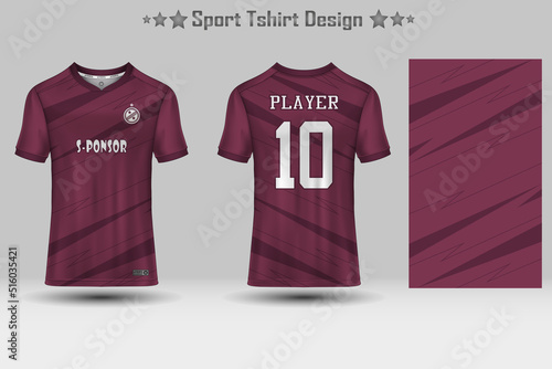 Football sport jersey mockup abstract geometric pattern t-shirt design