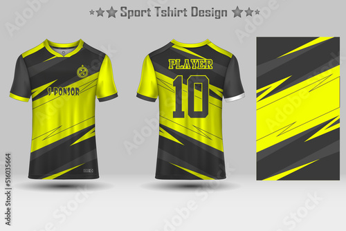 Football sport jersey mockup abstract geometric pattern t-shirt design