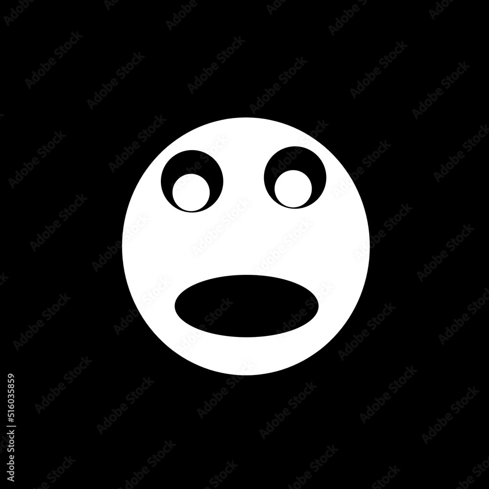 Fototapeta premium face on black background