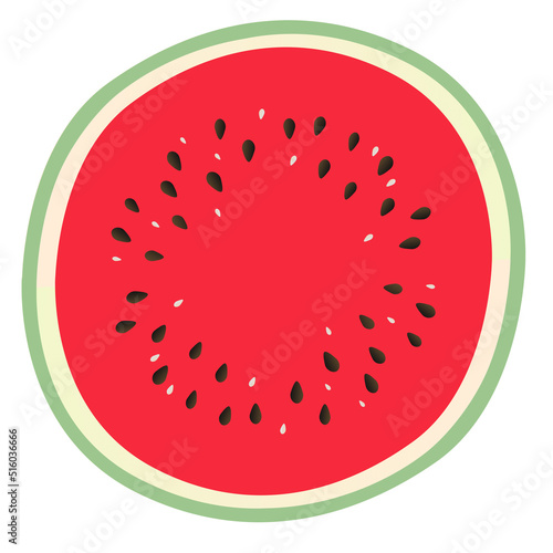 Slice of watermelon vector design