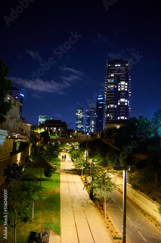 Night Tel Aviv. Neve tzedek. Tel Aviv photo