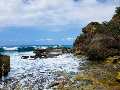 rocks and sea