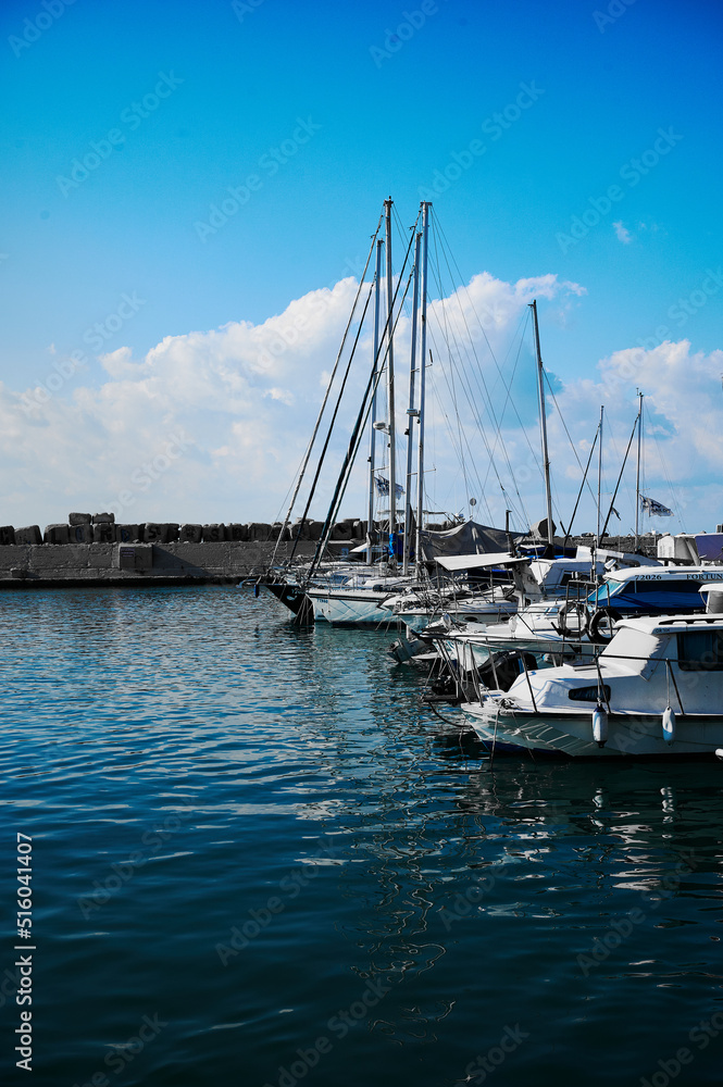 Fototapeta premium yachts in the harbor