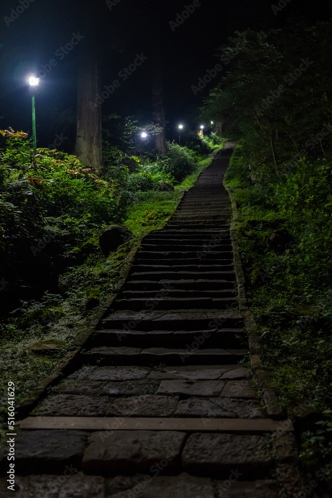 出羽三山神社(羽黒山)のライトアップ