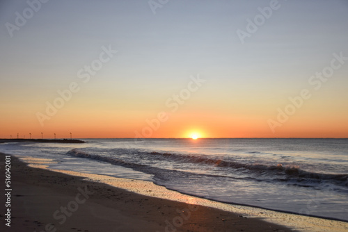 sunrise in the beach