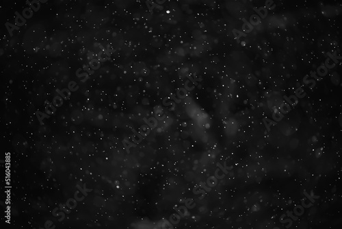 snow black background abstract texture  snowflakes falling in the sky overlay