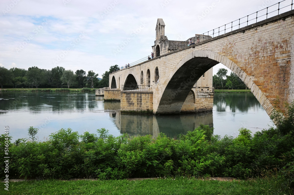Photo of benezet bridge in Avignon, southern France