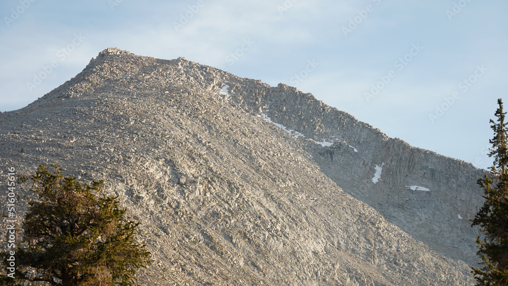 Mountain and tree landscapes on the long distance hiking path Pacific Crest Trail on the California Section G, USA. Mountain and tree landscapes on the long distance hiking path Pacific Crest Trail on the California Section G, USA.