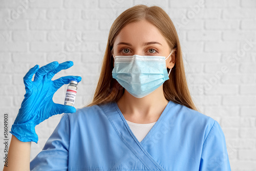 Female doctor with monkeypo...