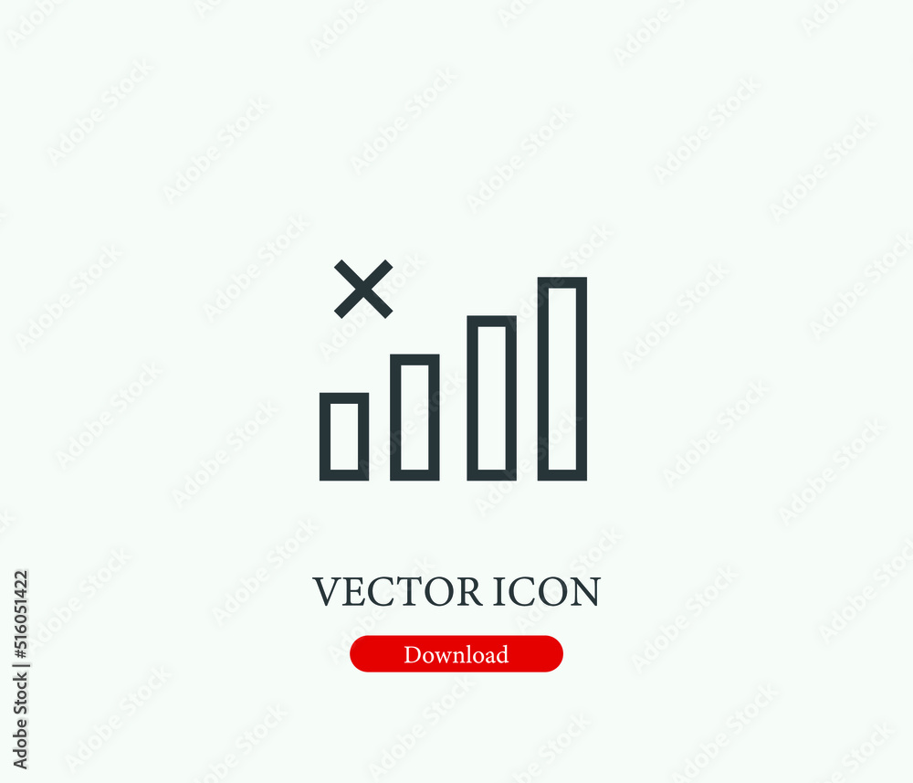 Ni internet vector icon. Editable stroke. Symbol in Line Art Style for Design, Presentation, Website or Mobile Apps Elements, Logo. No connection symbol illustration. Pixel vector graphics - Vector Ni internet vector icon. Editable stroke. Symbol in Line Art Style for Design, Presentation, Website or Mobile Apps Elements, Logo. No connection symbol illustration. Pixel vector graphics - Vector