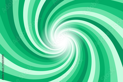 Background of green vortex lines with the shiny sphere