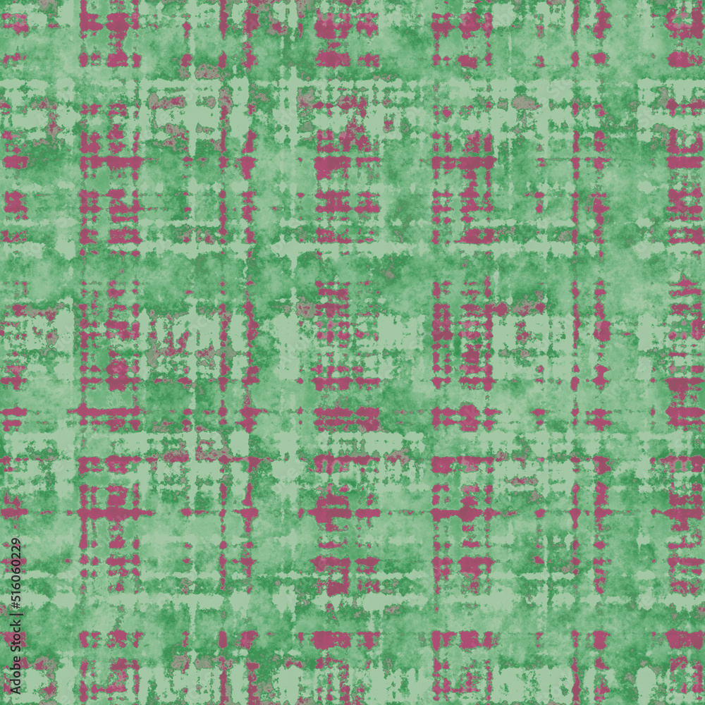 Purple and Green Watercolor-Dyed Effect Textured Checked Pattern Purple and Green Watercolor-Dyed Effect Textured Checked Pattern