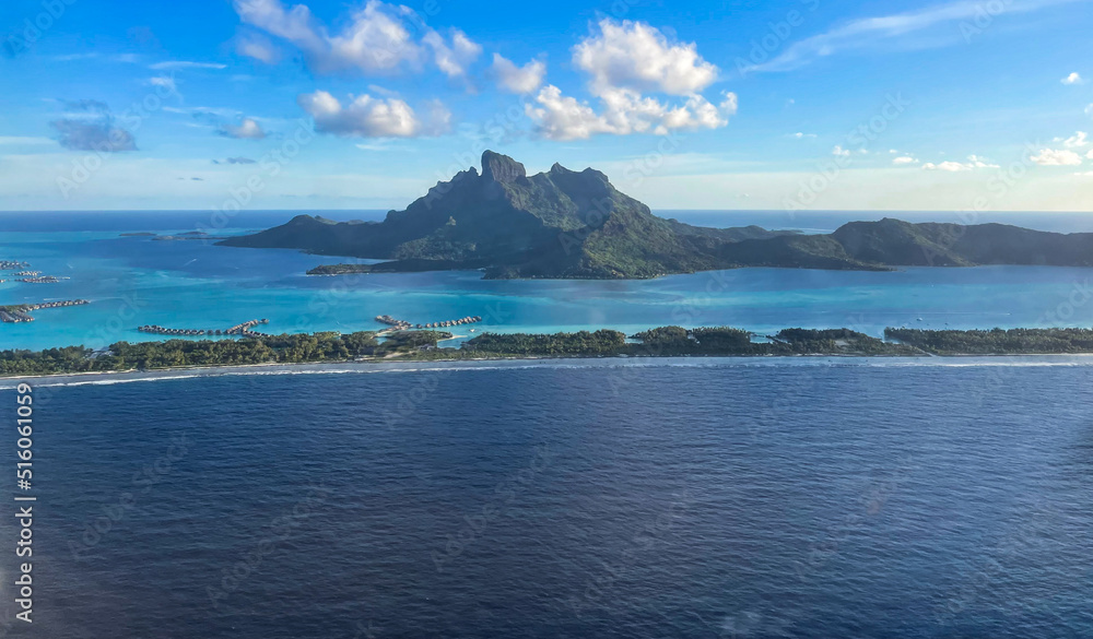 Bora Bora paradise by plane