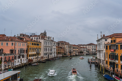 Panorama of Venice at Canal Grande  Veneto  Italy  Europe  World Heritage Site