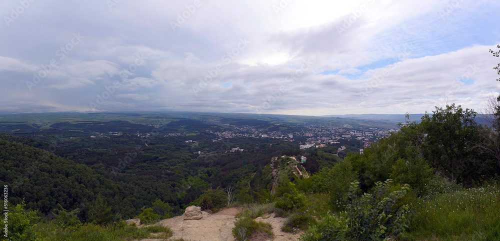 Mountain view of the city Mountain view of the city