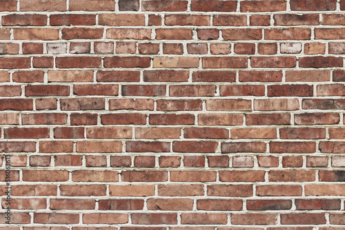 Brick wall texture background. Wall of old aged building.